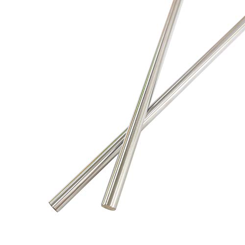 Sunhokey 8Mm X 403Mm (0.315" X 15.8") Case Hardened Chrome Linear Motion Rods/Shafts/Guides(Pack Of 2)-Metric G6 Tolerance #TOP4