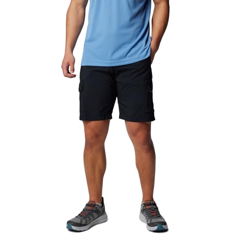 Short de randonnée Columbia anti-transpiration noir avec poches cargo homme