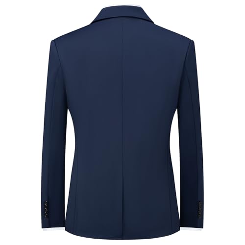 Mylldey Mens Blazers Wrinkle Free Sport Coat Business Casual Men's One Button Slim Fit Travel Blazer Lightweight Suit Jacket2