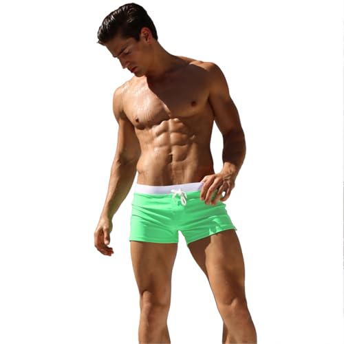 Image of TONLEN Mens Swimwear Short Swim Trunks with Zipper Pocket