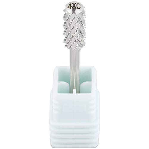 Pana 3/32" Small Barrel Smooth Top Gold Carbide Nail Drill Bit For Manicure, Pedicure And Acrylics (Grit: 4X Extra Coarse - 4Xc, 1Pc) #TOP6