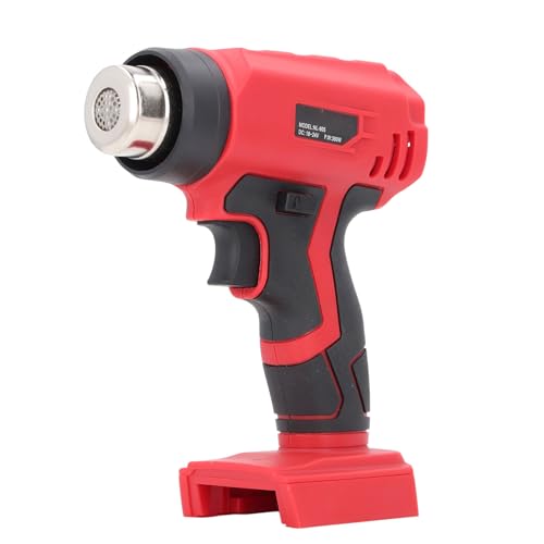 Cordless Heat Gun, 400? Quick Heating Cordless Hot Air Gun 360W Mini Heat Gun With 4 Nozzles for 18V 48?11?1811 Lithium Battery 360W Hot Air Gun Kit for Shrink Tubing Crafts