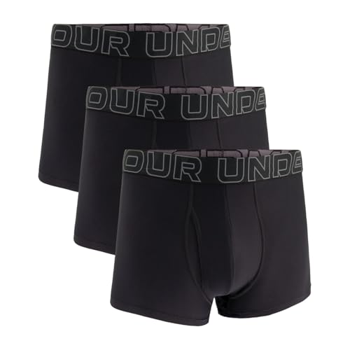 Under Armour Pack de 3 Bóxers Tech Performance para Hombre, Largo de Pierna de 8 cm – Transpirable, Absorbe la Humedad, Tacto Suave, Comodidad Todo el Día