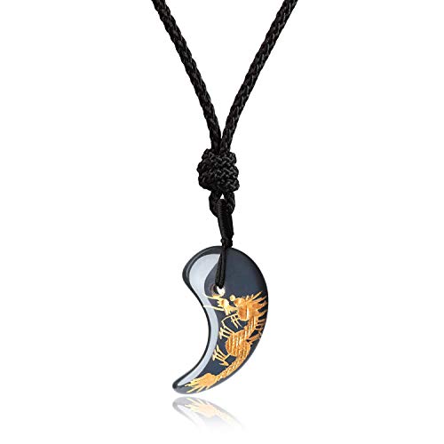 COAI Japanese Magatama Healing Crystal Necklace