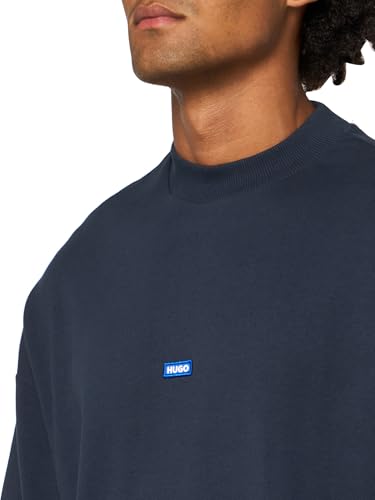 HUGO Men's Back Printed Logo Long Sleeve Shirt3