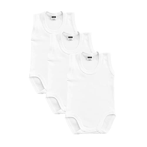 Ärmellose Baby-Bodys | Bodys für Mädchen und Jungen | 3er-Pack im Set |...
