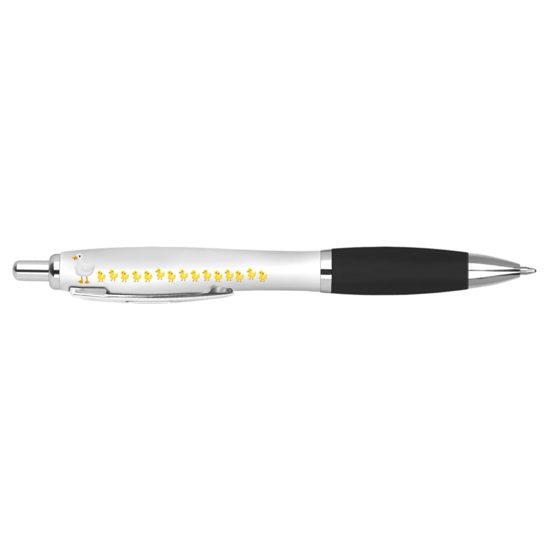 Penna A Sfera DV DESIGN A Forma Di Anatroccolo - Impugnatura Morbida, Inchiostro Nero, Punta Media 0.7mm, Idea Regalo - 5