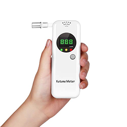 Ketosis Breath Tester, Ketone Meter Breathalyzer For Ketosis Health With 10Pc Mouthpieces(White) #TOP5