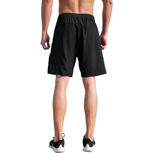 Gym Shorts Men Loose-Fit Quick Dry Lightweight Running Workout Athletic Casual Shorts with Pockets3