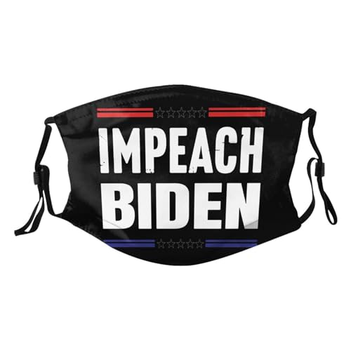 Impeach Biden Adult Dust Mask Adjustable Dust Face with 2 Filter7726