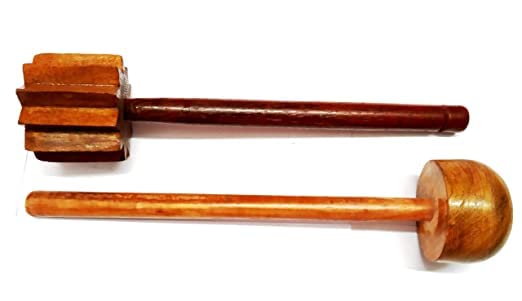 Subaa Traditional Combo Wooden Hand Masher/Dal/Lassi Ghotni/Dal Ghotni. - Image 4 thumbnail