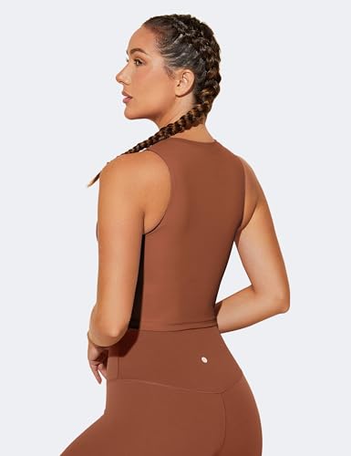 Image of Natural Feelings Nudi Sports Bras for Women Removable Padded Yoga Tank Tops Sleeveless Fitness Workout Crop Tops