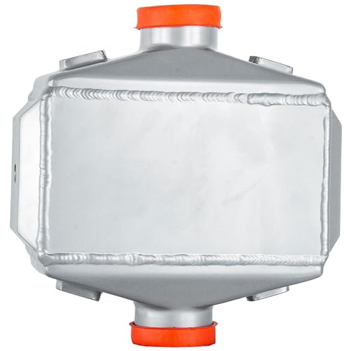 Aluminum Universal Liquid/Water to Air Intercooler 3" Air Inlet&Outlet Silver - Image 4