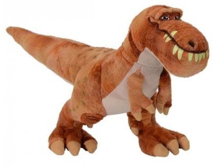 Peluche Butch 23 cm tyrannosaure Brun - Le Voyage Arlo pour Disney - Set Jouet Dinosaure Garcon + Carte Animal