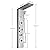 NEWCES Shower Panel Tower System Rainproof and Waterfall 5-Function Massage Nozzle Stainless Steel