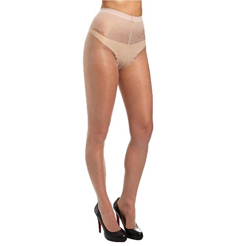 Image of Hue Women's French Lace Control Top Pantyhose 5970 1 Natural