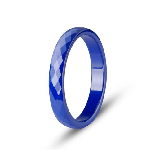 4 Pack Hypoallergenic Ceramic Rings For Women Solid Color Wedding band Ring 3mm-Wide Fit Size 5-124