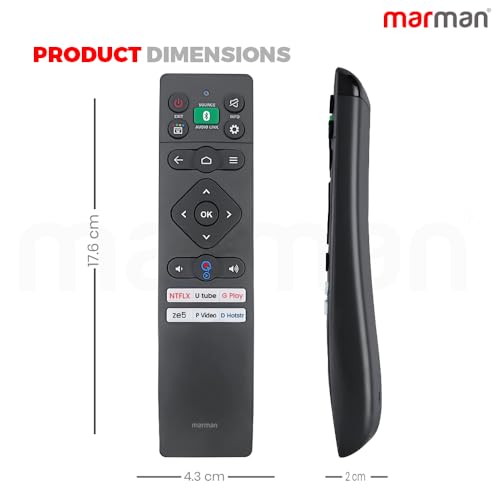 Image of marman Compatible with Panasonic Smart TV Remote Suitable for 4K Ultra HD LCD TH-43LX750DX JX750 Model Non Voice Command No Google Assistant - Match Remote Key by Key with Existing Remote Control