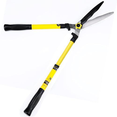 B BOSI TOOLS Hedge Shears 24-32 Inches Telescopic Extendable Handle Manual Hedge Trimmers Clippers Shears with 9