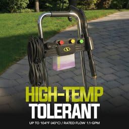 Sun Joe 2200 PSI Electric Pressure Washer, 1.1 GPM with Foam Cannon, Turbo Nozzle, 25 Ft Hose, 35 Ft Cord, 13-Amp Power Cleaner for Outdoor Surfaces thumbnail 7