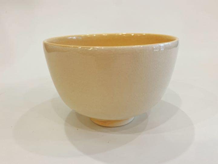 Amazon.co.jp: 八つ橋 絵 抹茶 茶碗 山川巌造 茶道具 高さ8.2㎝X口径12 