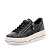 Produktbild Remonte Damen Low-Top Sneaker D1C01, Frauen Halbschuhe,lose Einlage,straßenschuhe,Strassenschuhe,Sportschuhe,Freizeitschuhe,schwarz Kombi (03),39 EU