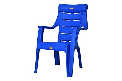 Image of Prima Baby Plastic Chair 125 Modern and Comfortable with Backrest for Study | Play | Desk | Kids with Arms for Home /School /Dining for 2 to 6 Years Age, Blue