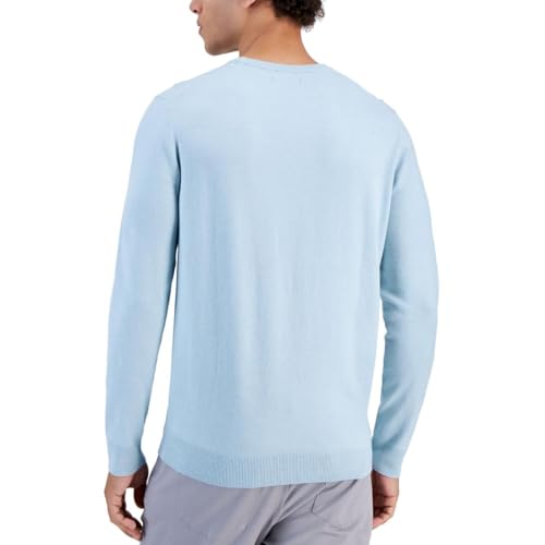 Alfani Mens Knit Long Sleeves Crewneck Sweater Blue XL2