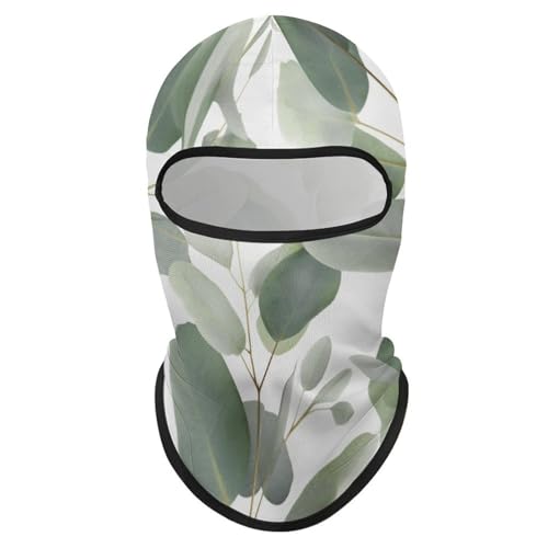 Balaclava para Hombres Máscara de Esquí Hojas de Eucalipto Máscara Facial de Invierno para Ciclismo miniatura 1