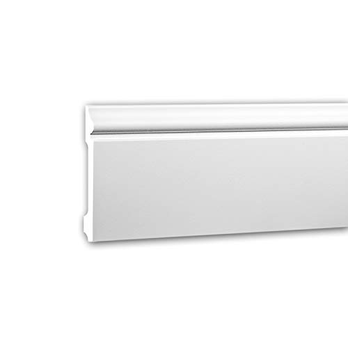 Plinthe Profhome 153108 en mousse de polyuréthane rigide de 200 cm arrondi - 2