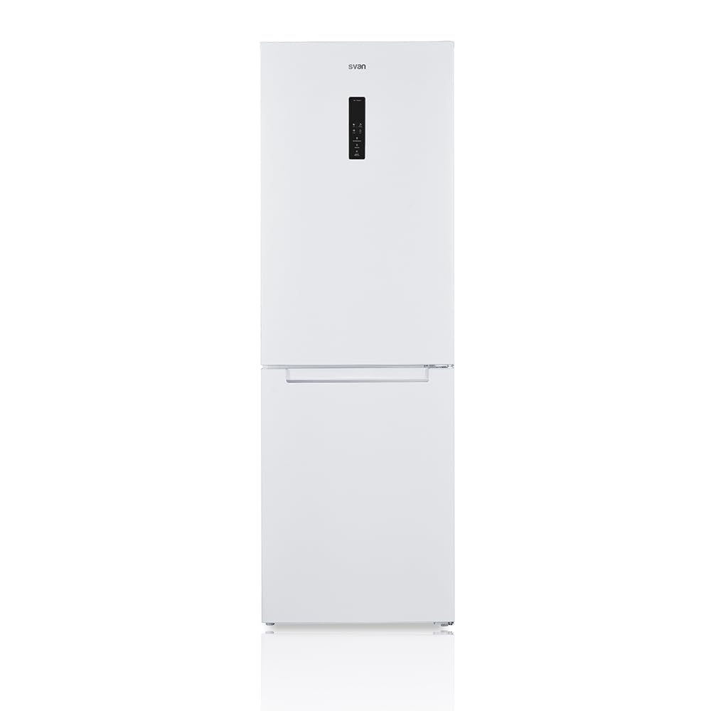 Svan Frigorífico Combi 2 Puertas Blanco SC185600ENF. Capacidad 323 Litros, No Frost, Multi AirFlow, Puerta Reversible, Bajo Nivel Sonoro, Eficiencia Energética Clase E