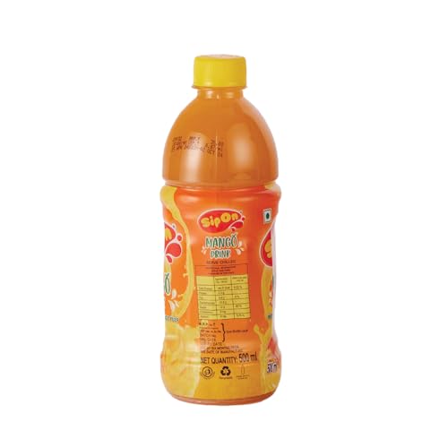 Image of Bindu Sipon Delightful Mango Fruit Flavoured Refreshing Summer Drink - 500ml Pet Bottle (Pack of 72)