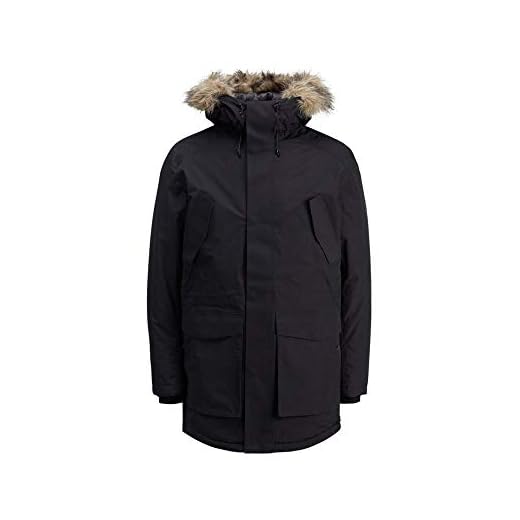 JACK & JONES Tech Jjtmeyland Parka Jacket 17 Noos, Negro (Black), XX-Large para Hombre