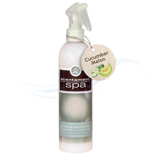 Image of Best Shot Scentament Spa Botanical Body Splash, Body Spray For Pets, Cat And Dog Cologne Spray, Cucumber Melon, 8 Oz.
