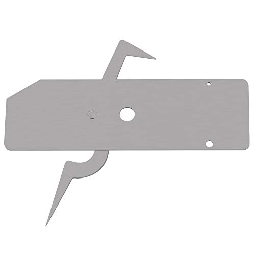 Precision Stainless Steel Weld Undercut Gage, High Precision Measuring Tool for Welding Inspection, Small and Convenient to Carry