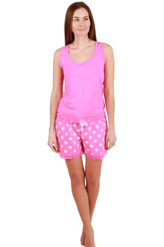 Pyjama en coton de qualité supérieure pour femme avec dentelle raffinée