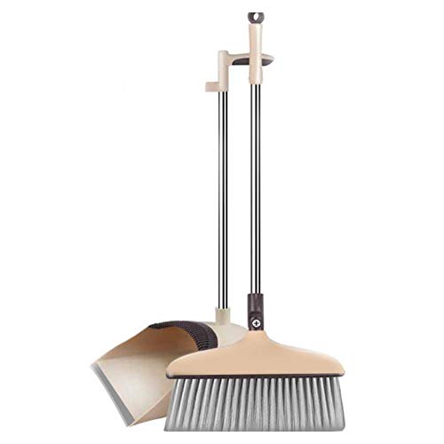 Juego de recogedor de Escoba de Augnunes, combinación con un Cepillo de Pelo Suave, Escoba mágica para Sudar el Pelo en el hogar, Juego de Limpieza