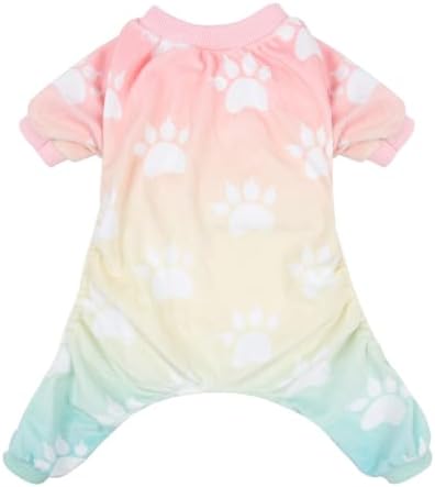 CuteBone Small Dogs Outfit Soft Puppy Onesies Pjs Dog Pajamas Pet Coat Cat Apparel Comfy Doggie Jumpsuit Bodysuit for All Seasons P09M