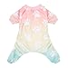 CuteBone Soft Dog Pajamas Gradient Footprint Doggy Shirts for Small Puppies P09S