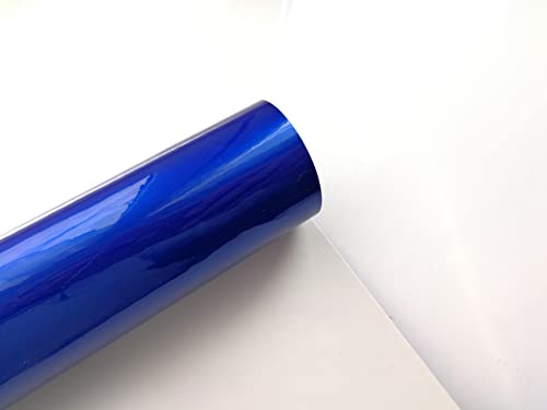stylepiv-wrap Film Covering Bleu Brillant métallisé 152 x 30 cm Vinyle adhésif thermoformable