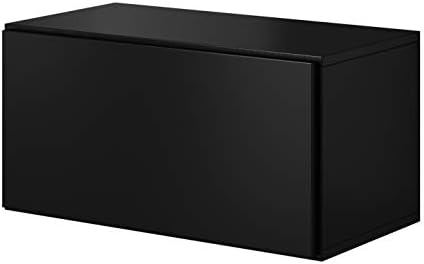 BMF Roco R-03 Cabinet 75cm Wide Black Matt Modern Living Room