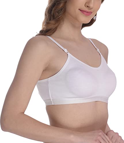 Image of FIMS - Fashion is my style Women Cotton Sports Bra for Gym, Yoga, Running Bra for Girls, Racer Back, Full Coverage, Multicolor, Cup B, See Main Image to Check How Many Bra You Will Get