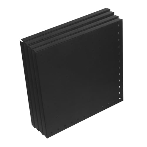 Panneau Perforé Mural Noir Zerodeko | Étagère Rangement Outils Modulaire pour Garage Bureau 4 Pièces