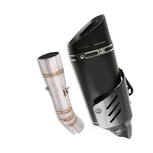 Escape-Motorrad-Auspuff-Mittelverbindungsrohr Und 51-mm-Endrohr, Edelstahl-Auspuffanlage Für Benelli 502C