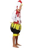 HENBRANDT 1 x Adult Men’s Chicken Fancy Dress Easter Chicken Costume Rooster White Hen Easter Dress Up Outfit One Size Mens Fancy Dress Costume
