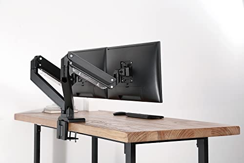 Support d'écran double bras articulé VESA 75 100 noir DIGITUS