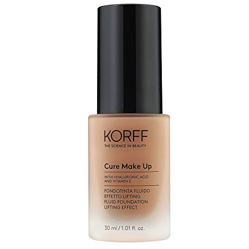 Korff Fondotinta Fluido Effetto Lifting, Formula Anti-etĂ con Acido Ialuronico, Texture setosa 06, 30 ml