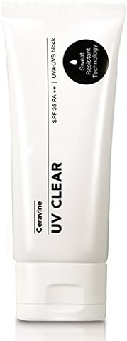 Ceravine UV Clear SPF35 PA++, Tear-Free, Sweat-Resistant, Lightweight Tinted Sunscreen