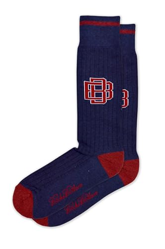 Brooks Brothers Men's Made in Italy Heavyweight Cotton Blend Casual Crew Socks,