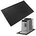 alwaiiz Silikonmatte Kaffeemaschine, 48x30cm Kaffeemaschine Unterlage, Anti-Rutsch Unterlage für Kaffeemaschine für die Meisten Kaffeemaschinen(Schwarz)